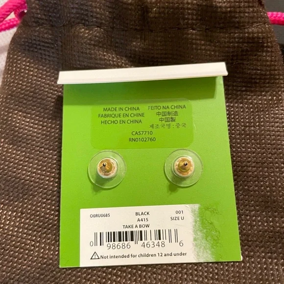 Kate Spade Bow Earrings - Picture 2 of 5